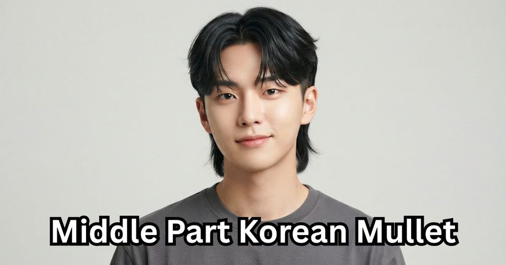 Middle Part Korean Mullet