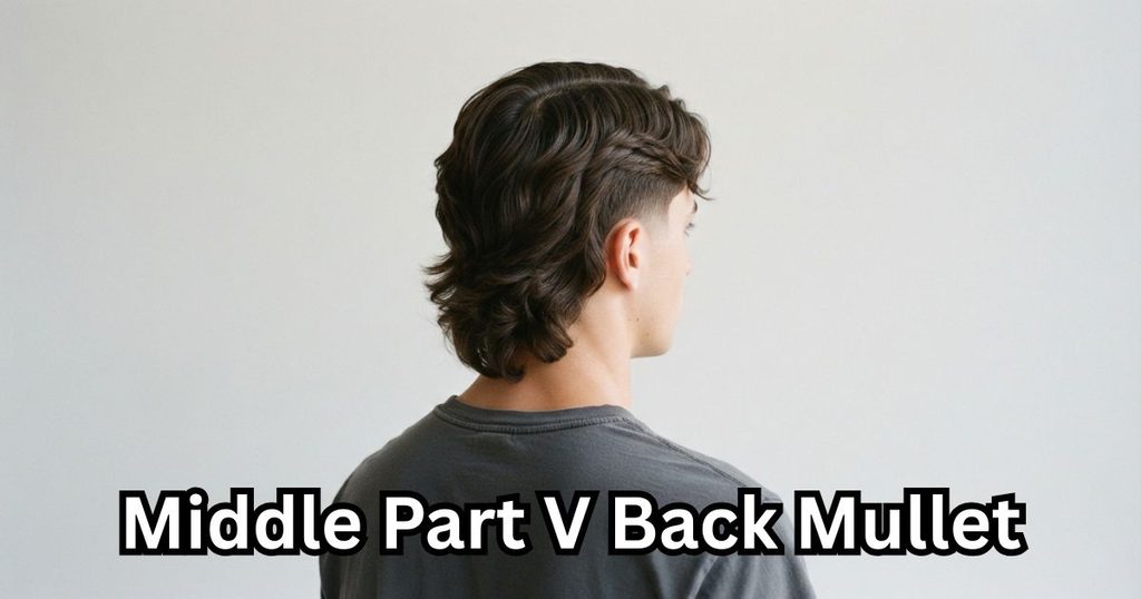 Middle Part V Back Mullet