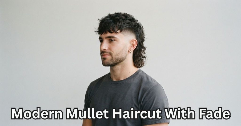 Modern Mullet Haircut With Fade