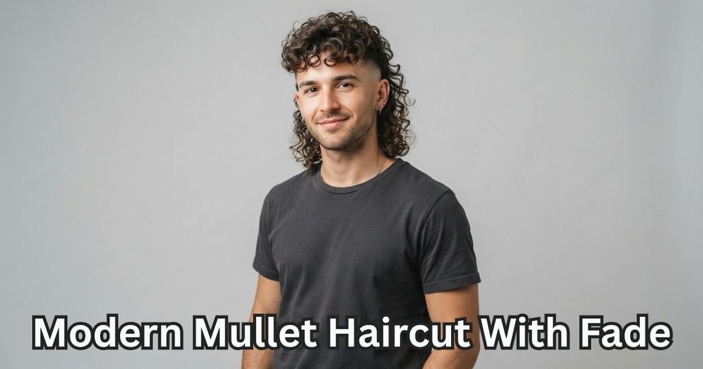 Modern Mullet Haircut for Curly Hair