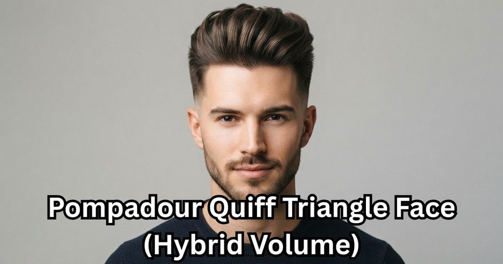 Pompadour Quiff Triangle Face (Hybrid Volume)