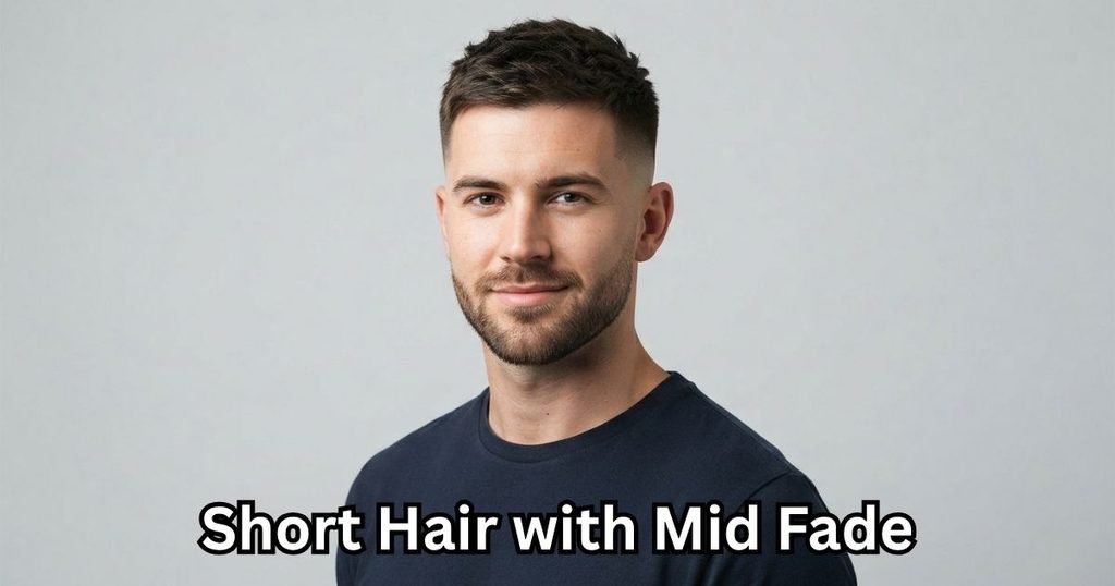 Short Hair with Mid Fade