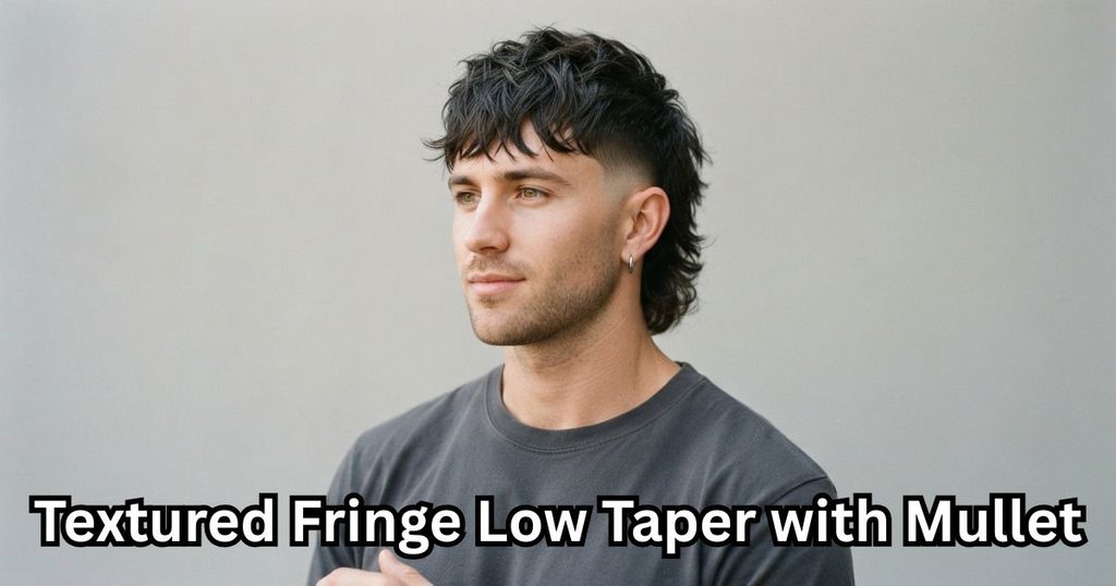 Textured Fringe Low Taper with Mullet