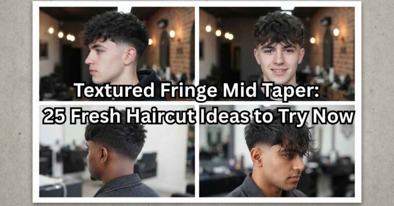 Textured Fringe Mid Taper: 25 Fresh Haircut Ideas to Try Now