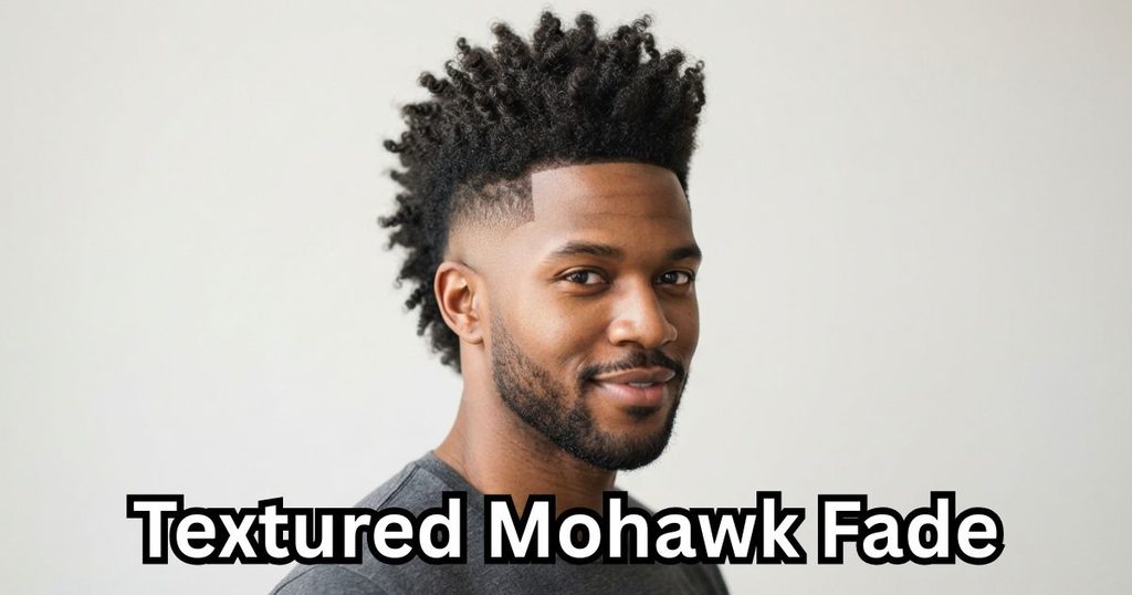 Textured Mohawk Fade
