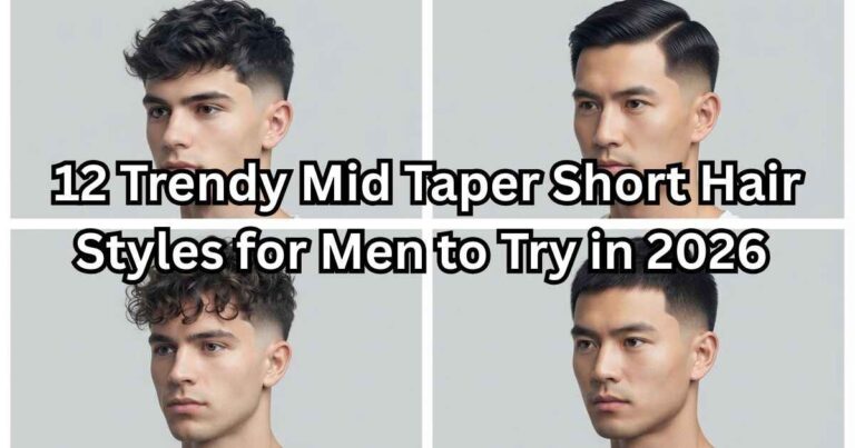 12 Trendy Mid Taper Short Hair Styles for Men to Try in 2026 