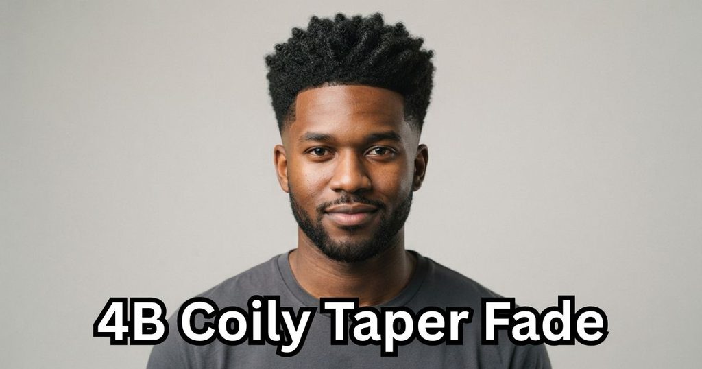 4B Coily Taper Fade