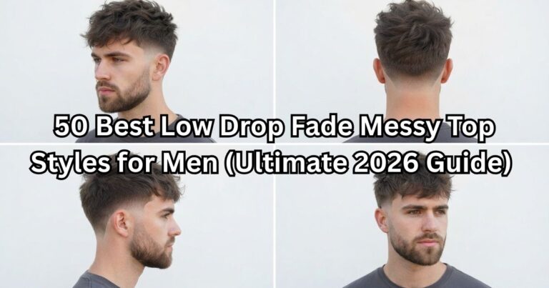 50 Best Low Drop Fade Messy Top Styles for Men (Ultimate 2026 Guide) 