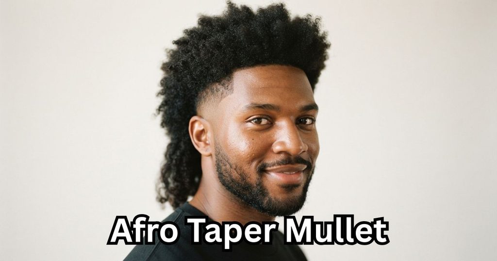 Afro Taper Mullet