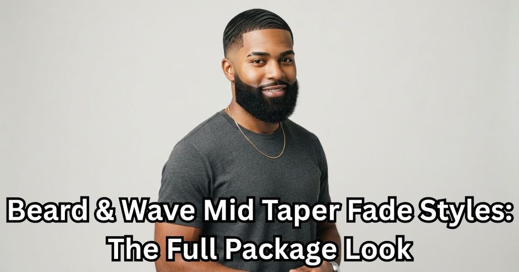 Beard & Wave Mid Taper Fade Styles: The Full Package Look