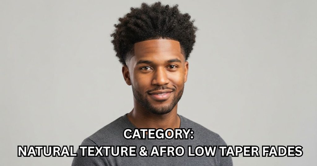 CATEGORY: NATURAL TEXTURE & AFRO LOW TAPER FADES