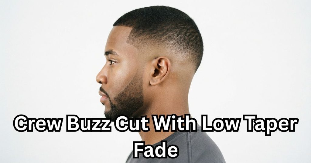 Crew Buzz Cut With Low Taper Fade