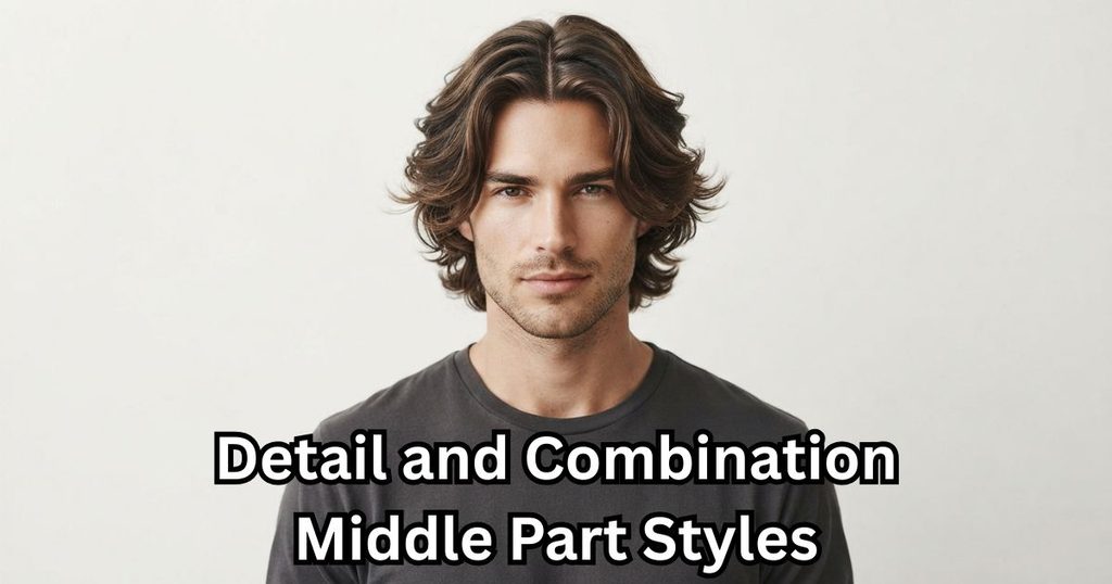 Detail and Combination Middle Part Styles