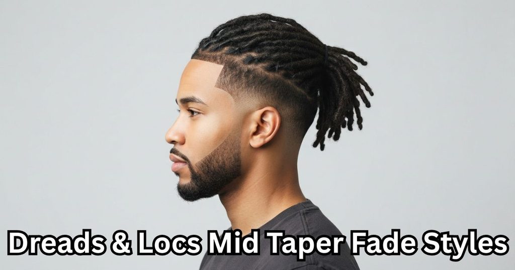 Dreads & Locs Mid Taper Fade Styles