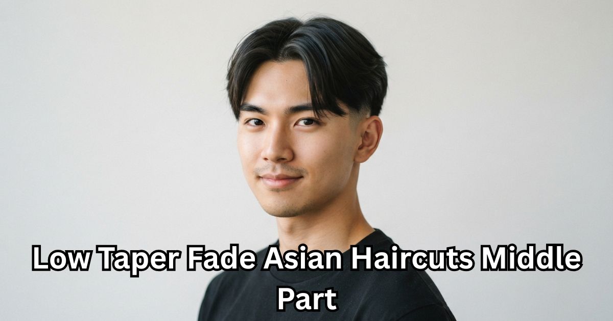 Low Taper Fade Asian Haircuts Middle Part