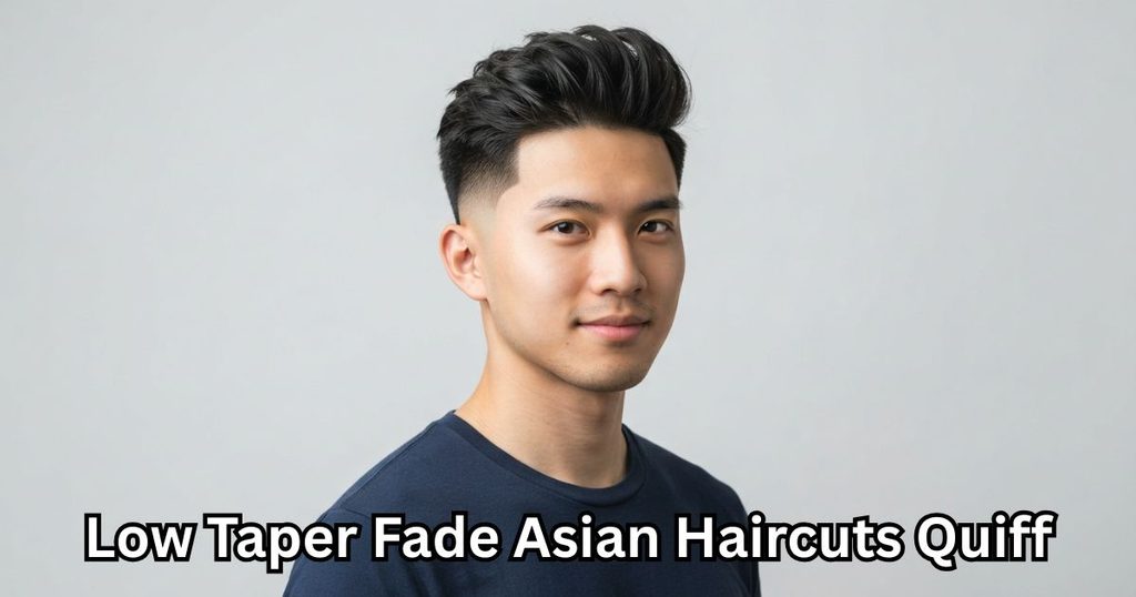 Low Taper Fade Asian Haircuts Quiff