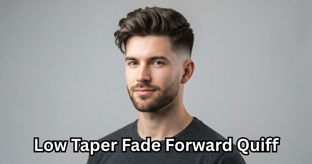 Low Taper Fade Forward Quiff