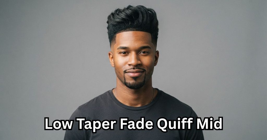 Low Taper Fade Quiff Mid