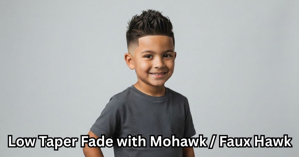 Low Taper Fade with Mohawk / Faux Hawk