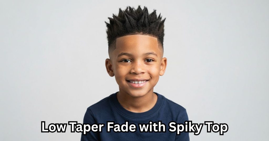 Low Taper Fade with Spiky Top