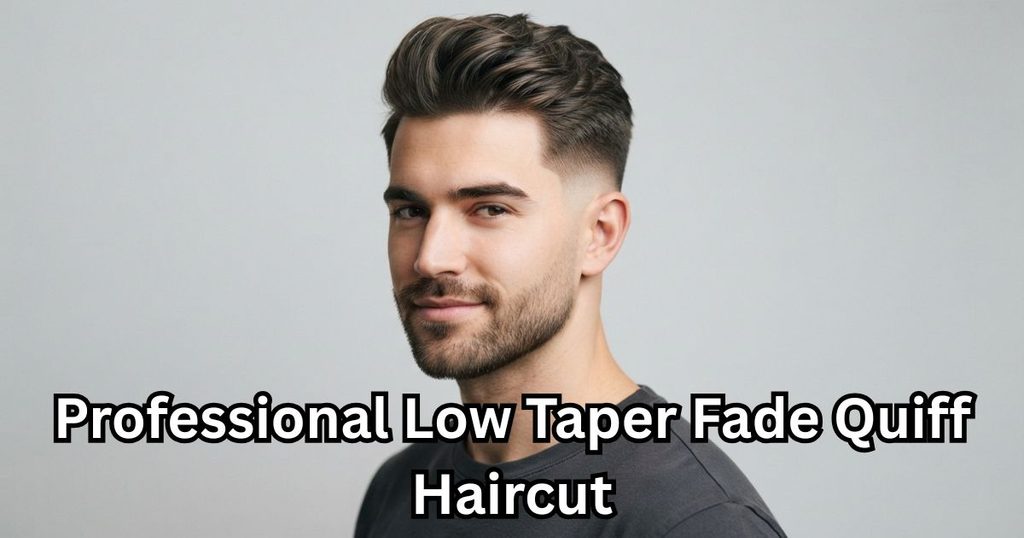 Professional Low Taper Fade Quiff Haircut
